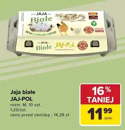 Carrefour Jajka białe rozm. M Jaj-Pol oferta