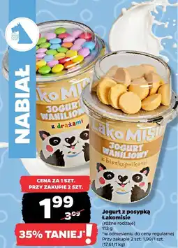 Netto Jogurt z posypką Łakomisie różne rodzaje oferta