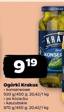 Netto Ogórki konserwowe Krakus oferta