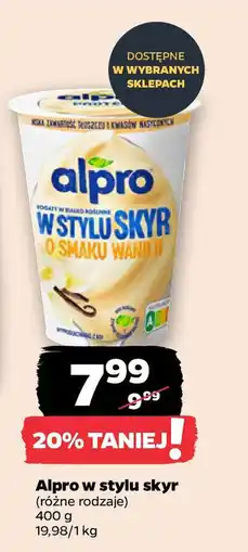 Netto Jogurt Alpro w stylu skyr o smaku wanilii oferta