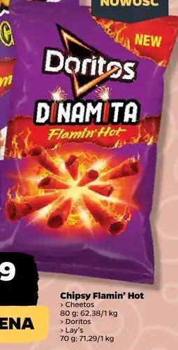 Netto Chipsy Flamin' Hot Doritos oferta