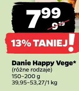 Netto Danie Happy Vege różne rodzaje oferta