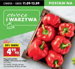 Biedronka Papryka polska słodka czerwona Biedronka oferta