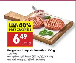 Biedronka Burger wołowy Kraina Mięs oferta