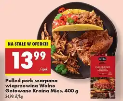 Biedronka Pulled pork szarpana wieprzowina Wolno Gotowane Kraina Mięs oferta