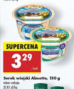 Biedronka Serek wiejski Almette różne rodzaje oferta