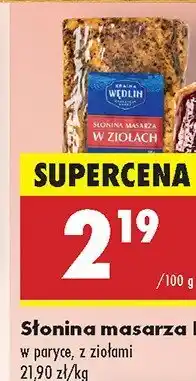 Biedronka Słonina masarza Kraina Wędlin: z ziołami oferta