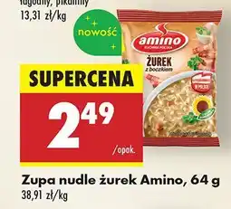 Biedronka Zupa nudle żurek Amino oferta
