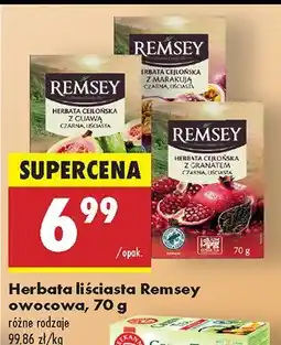 Biedronka Herbata liściasta Remsey owocowa różne rodzaje oferta