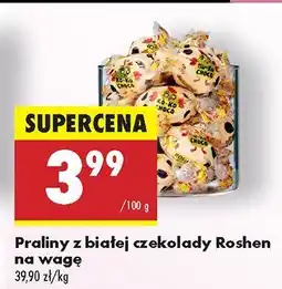 Biedronka Praliny z białej czekolady Roshen oferta