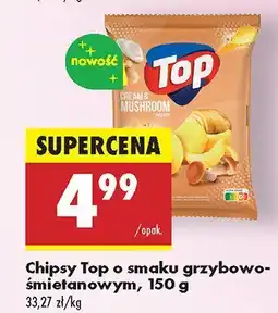 Biedronka Chipsy Top o smaku grzybowo-śmietanowym oferta