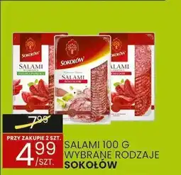 Wafelek Salami wybrane rodzaje Sokołów oferta
