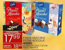 Wafelek Ptasie mleczko różne rodzaje Wedel oferta