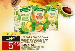 Wafelek Herbata owocowa różne rodzaje Herbapol oferta