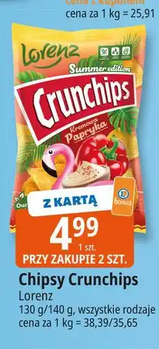 E.Leclerc Chipsy kremowa papryka Crunchips oferta