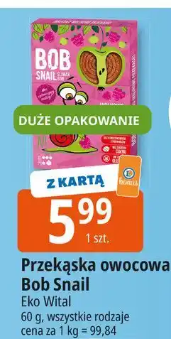 E.Leclerc Przekąska jabłkowo-malinowa Bob Snail oferta