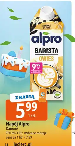 E.Leclerc Napój owsiany Alpro Barista oferta