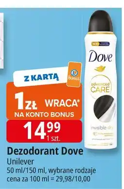 E.Leclerc Antyperspirant invisible dry Dove Advanced Care oferta