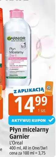 E.Leclerc Płyn micelarny all in one Garnier Skin Naturals oferta
