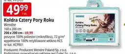 E.Leclerc Kołdra 4 pory roku 220 x 200 cm Wendre oferta