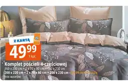 E.Leclerc Komplet pościeli 220 x 200 + 2 70 80 cm +prześcieradło 180 230 oferta