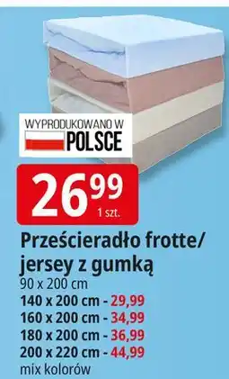 E.Leclerc Przescieradło jersey z gumką 180 x 200 cm oferta