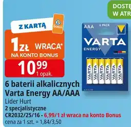 E.Leclerc Bateria cr 2016 Varta oferta