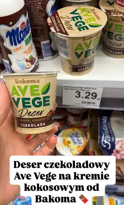 Dino Deser czekoladowy Ave Vege na kremie kokosowym czekoladowy Bakoma oferta