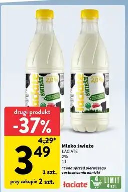 Intermarche Mleko świeże 2% Łaciate oferta