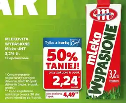 Kaufland Mleko wypasione UHT 3,2% Mlekovita oferta