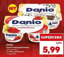 Kaufland Serek homogenizowany Danio 4-pak, różne rodzaje Danone oferta