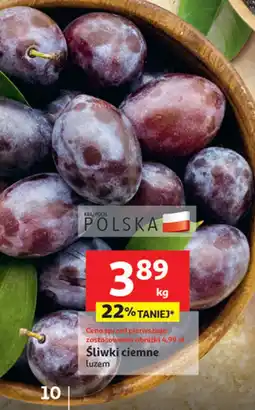 Auchan Śliwki ciemne 1 kg Auchan oferta