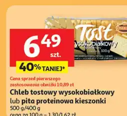 Auchan Chleb tostowy wysokobiałkowy Auchan oferta