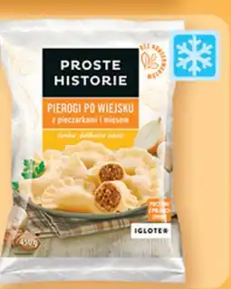 Auchan Pierogi po wiejsku z pieczarkami i mięsem Proste Historie oferta