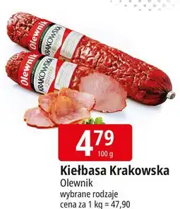 E.Leclerc Kiełbasa krakowska sucha Olewnik oferta