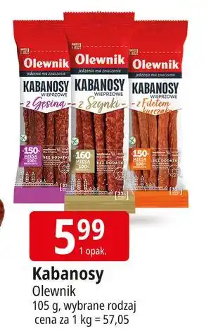 E.Leclerc Kabanosy z filetem kurczaka Olewnik oferta