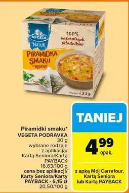 Carrefour Przyprawa Piramidki smaku Vegeta Podravka oferta