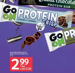 Selgros Baton proteinowy go on crisp ciastka & karmel oferta