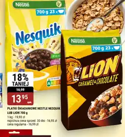 bi1 Płatki śniadaniowe nestle nesquik lub lion oferta