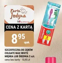 bi1 Szczoteczka do zębów colgate max white miękka lub średnia oferta