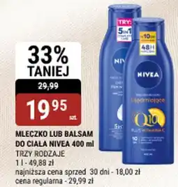 bi1 Mleczko lub balsam do ciała nivea oferta