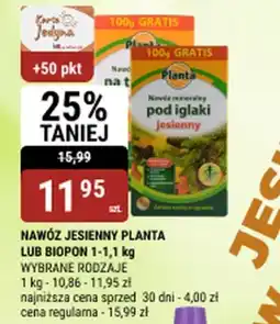 bi1 Nawóz jesienny planta lub biopon oferta