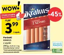 Intermarche Parówki krakus z szynki oferta