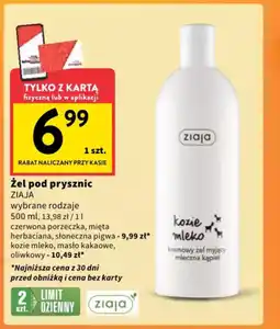 Intermarche Żel pod prysznic ziaja oferta