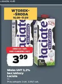 Netto Mleko bez laktozy 3.2% Łaciate oferta