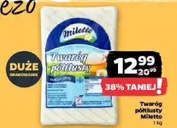 Netto Twaróg naturalny półtłusty Miletto oferta