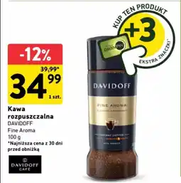Intermarche Kawa rozpuszczalna davidoff Fine Aroma oferta
