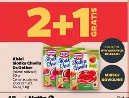 Netto Kisiel malinowy Dr. Oetker Słodka Chwila oferta