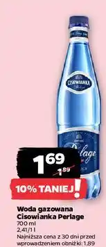Netto Woda silnie gazowana Cisowianka oferta