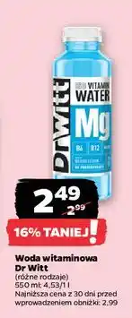 Netto Napój z magnezem Dr Witt Vitamin Water oferta
